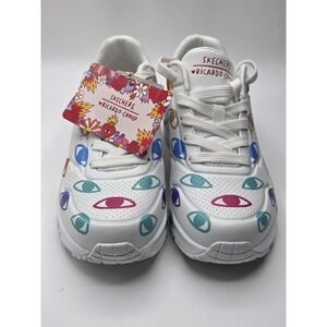 Skechers Women's 177955 Ricardo Cavolo Uno Many Eyes‎ Casual Shoes Sneaker Sz 9